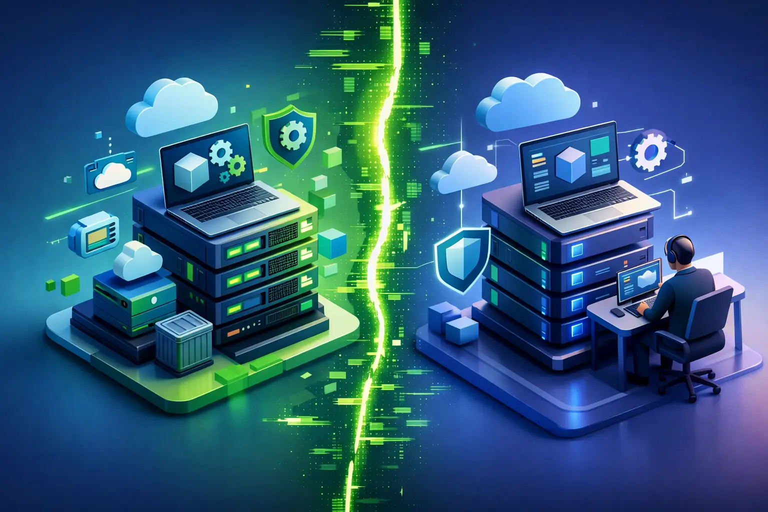 Open Source Hosting vs Managed Hosting Compared